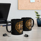 Be Strong and Courageous Coffee Mug, adorned with Bible Verse Joshua 1:9 | Black Ceramic Coffee Mug