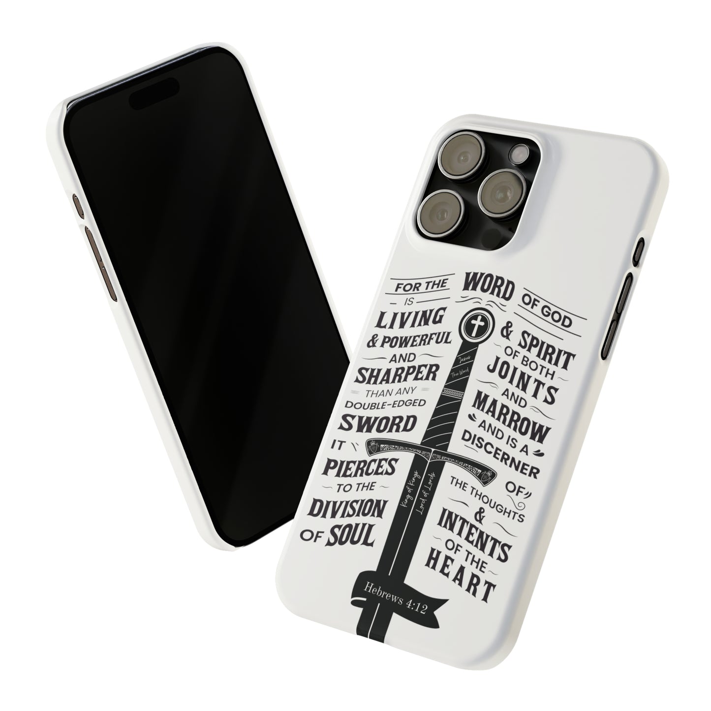 Christian iPhone Case Hebrews 4:12 - The Word of God is Living & Powerful