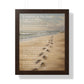 Framed Wall Art - Footprints In The Sand