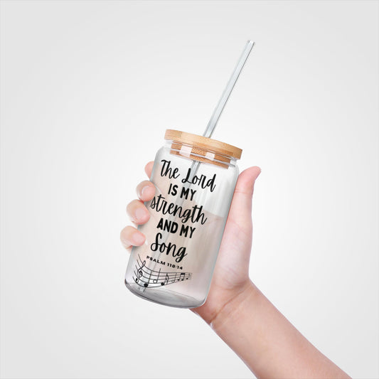 The Lord Is My Song - Soda Can Glasses
