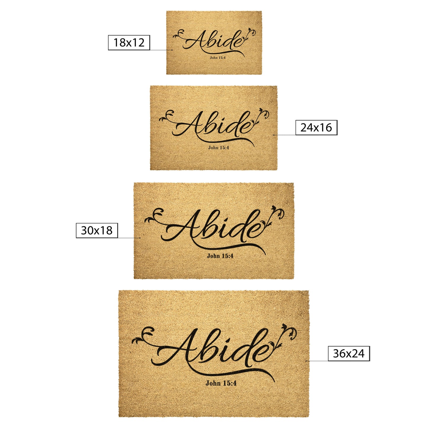 Abide - John 15 - Outdoor Mat