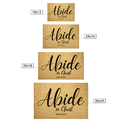 Abide in Christ - Welcome Mat