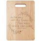 As For Me In My House - Maple Cutting Board