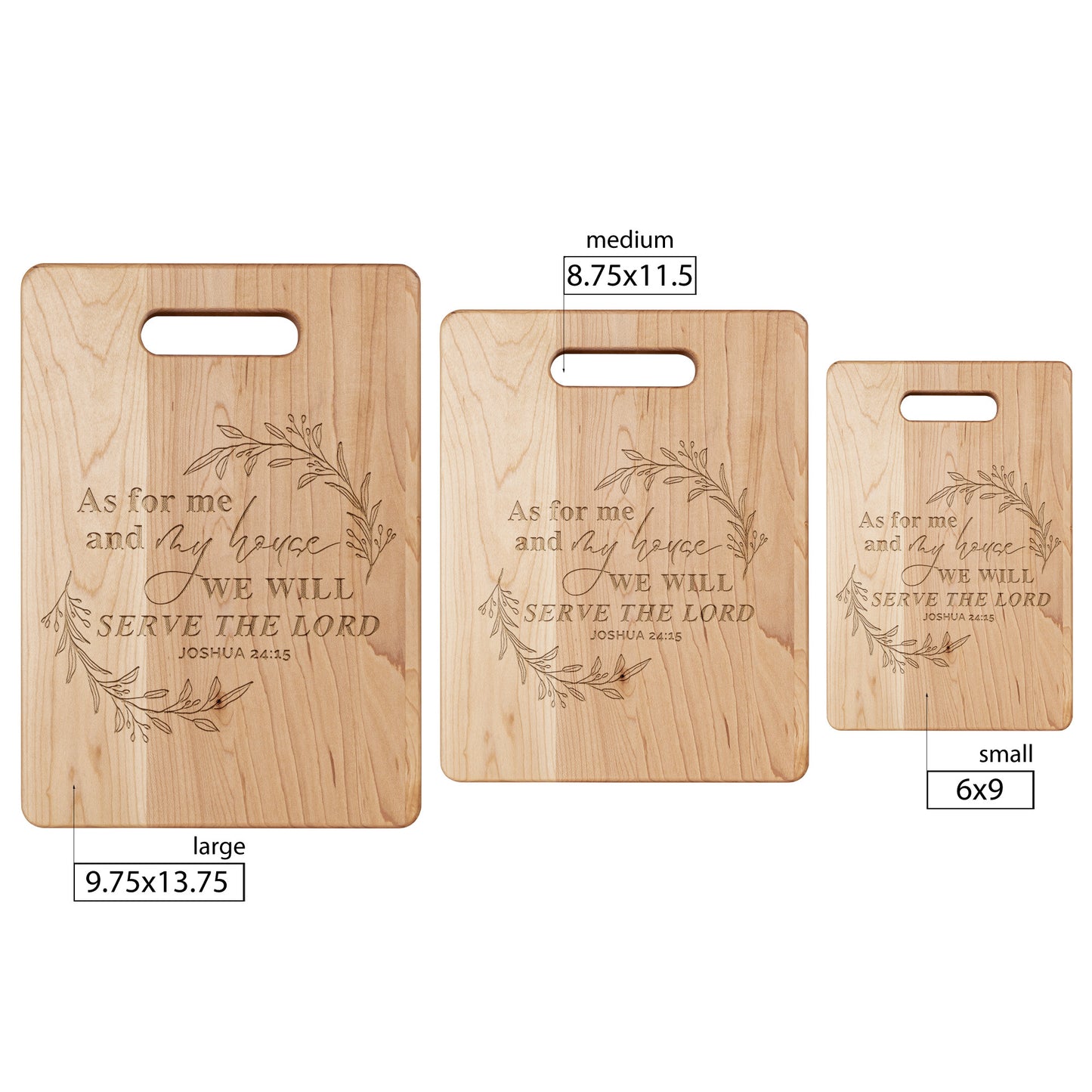 As For Me In My House - Maple Cutting Board