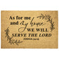 As For Me In My House - Outdoor Mat