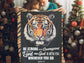 Be Strong and Courageous - Joshua 1:9 Bible Verse Blanket | Eye of The Tiger Blanket, Kid's Blanket, Christian Blanket for Boys or Girls