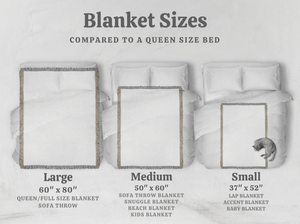 Tiger Blanket - Woven Blanket | Be Strong & Courageous - Cotton Throw Blanket