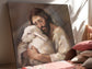 Jesus The Good Shepard & The Lost Sheep Canvas Gallery Wrap | Jesus Christ Wall Art Canvas