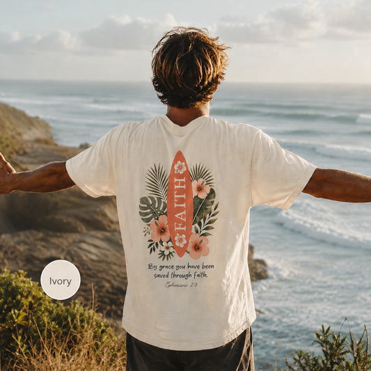 Saved By Grace Through Faith Shirt - Aloha Faith T-Shirt