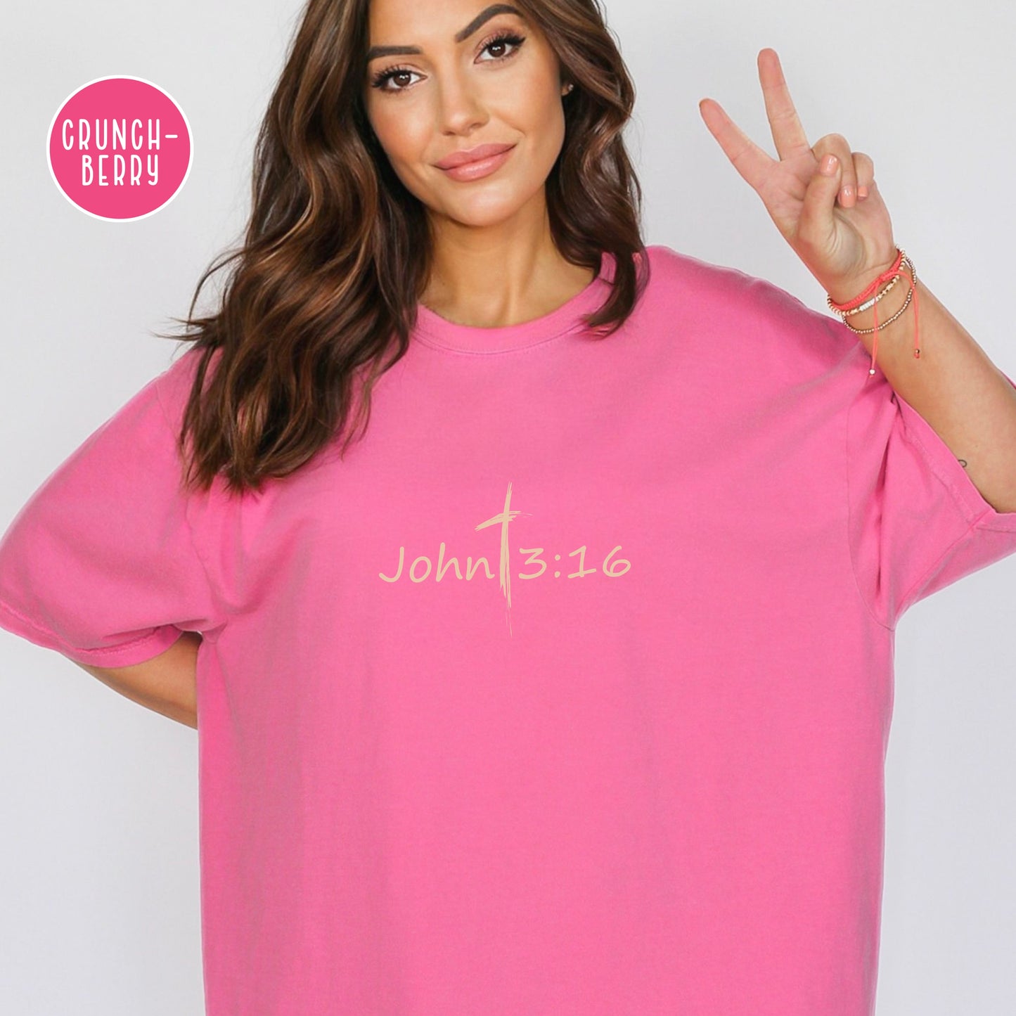 John 3:16 Shirt - For God So Loved The World T-Shirt  | Comfort Colors Shirt