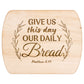 Wooden Cutting Board | Wood Chopping Board Engraved with Bible Verse Matthew 6