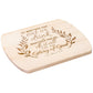 Wooden Cutting Board with Engraved Bible Verse 1 Corinthians 10:31 - Oval Chopping Board