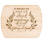 Wooden Cutting Board with Engraved Bible Verse 1 Corinthians 10:31 - Oval Chopping Board