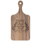 Wooden Cutting Board with Engraved Bible Verse 1 Corinthians 10:31 - Paddle Chopping Board