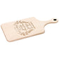 Wooden Cutting Board with Engraved Bible Verse 1 Corinthians 10:31 - Paddle Chopping Board