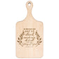Wooden Cutting Board with Engraved Bible Verse 1 Corinthians 10:31 - Paddle Chopping Board