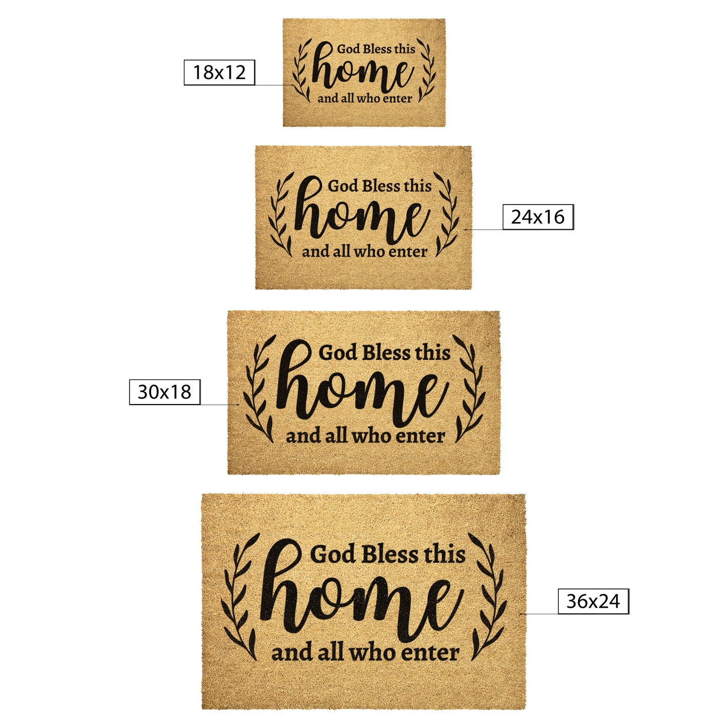 God Bless This Home - Welcome Mat