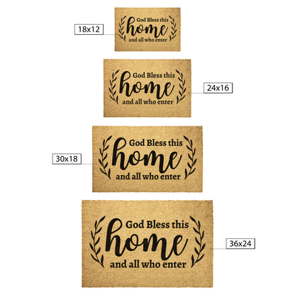 God Bless This Home - Welcome Mat