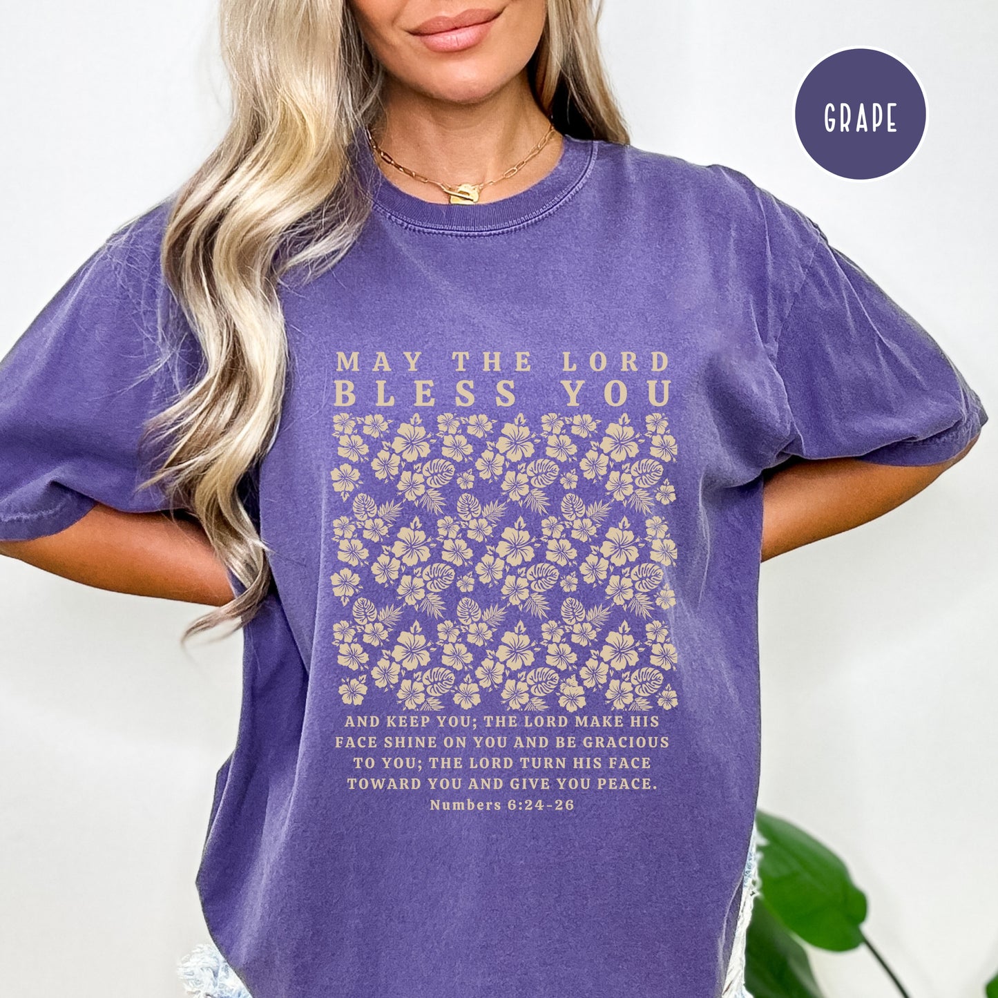 The Blessing Shirt - May The Lord Bless You Christian T-Shirt | Comfort Colors Shirts