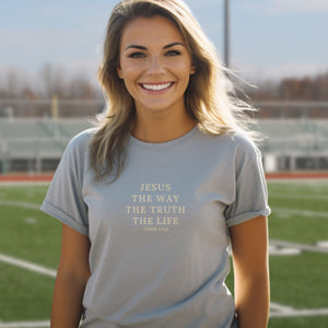 Jesus Shirt - Jesus The Way The Truth The Life - John 14:6 Shirt | Comfort Colors Shirt