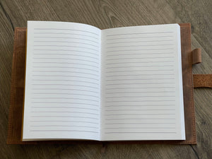 Leather Journal – Joshua 1:9 “Be Strong & Courageous” Lion of Judah
