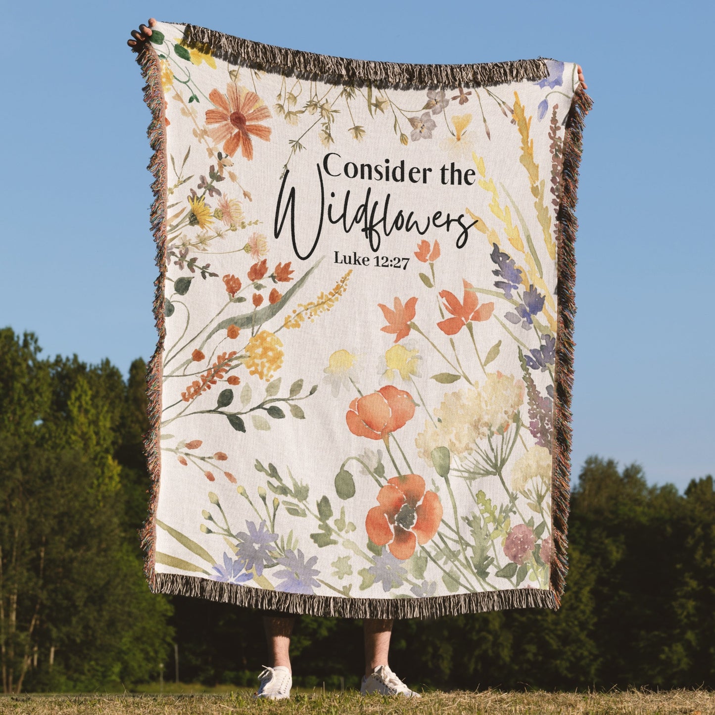 Consider The Wildflowers - Woven Blankets