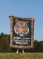 Tiger Blanket - Woven Blanket | Be Strong & Courageous - Cotton Throw Blanket