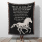Woven Blanket - Horse Blanket, Lord Shall Direct Your Paths - Proverbs 3:5 Bible Verse Blanket