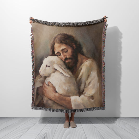 Jesus Blanket - Christian Blanket | 100% Cotton Woven Blanket