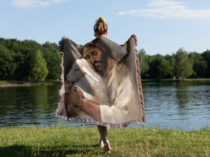 Jesus Blanket - Christian Blanket | 100% Cotton Woven Blanket