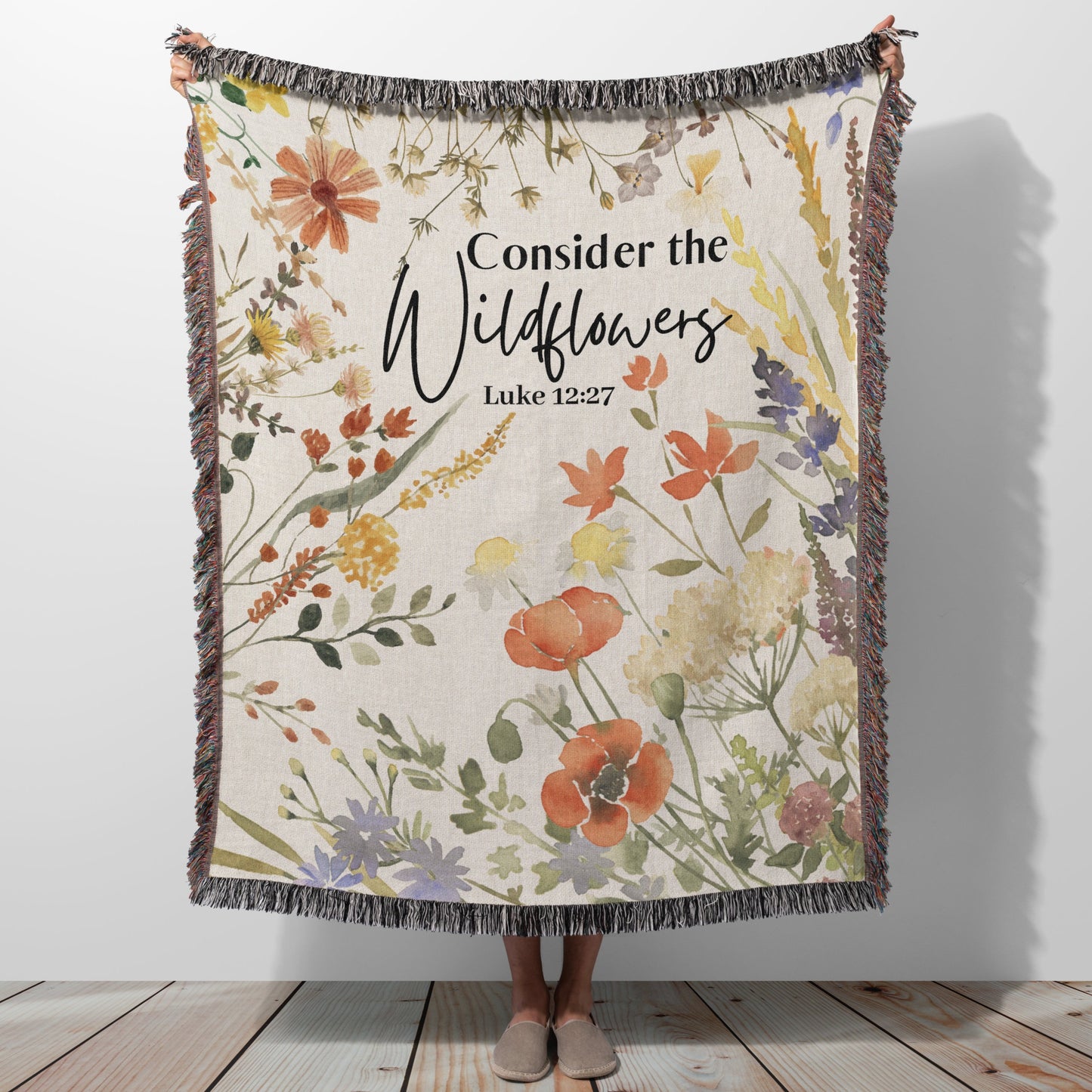 Consider The Wildflowers - Woven Blankets