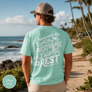 Come to Me and Find Rest - Matthew 11:28 Jesus Shirt
