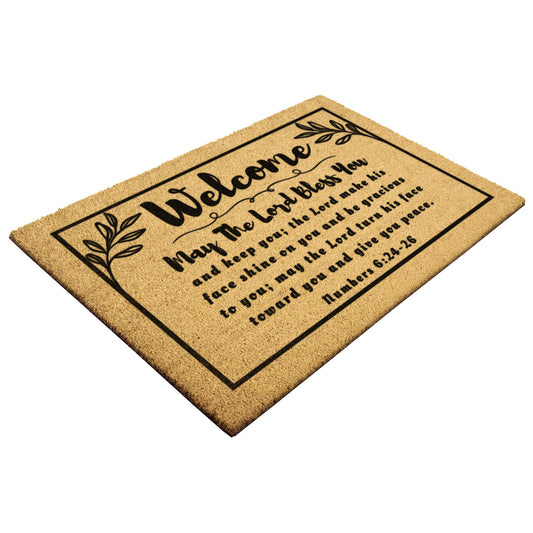 May The Lord Bless You Welcome Mat | Christian Doormat
