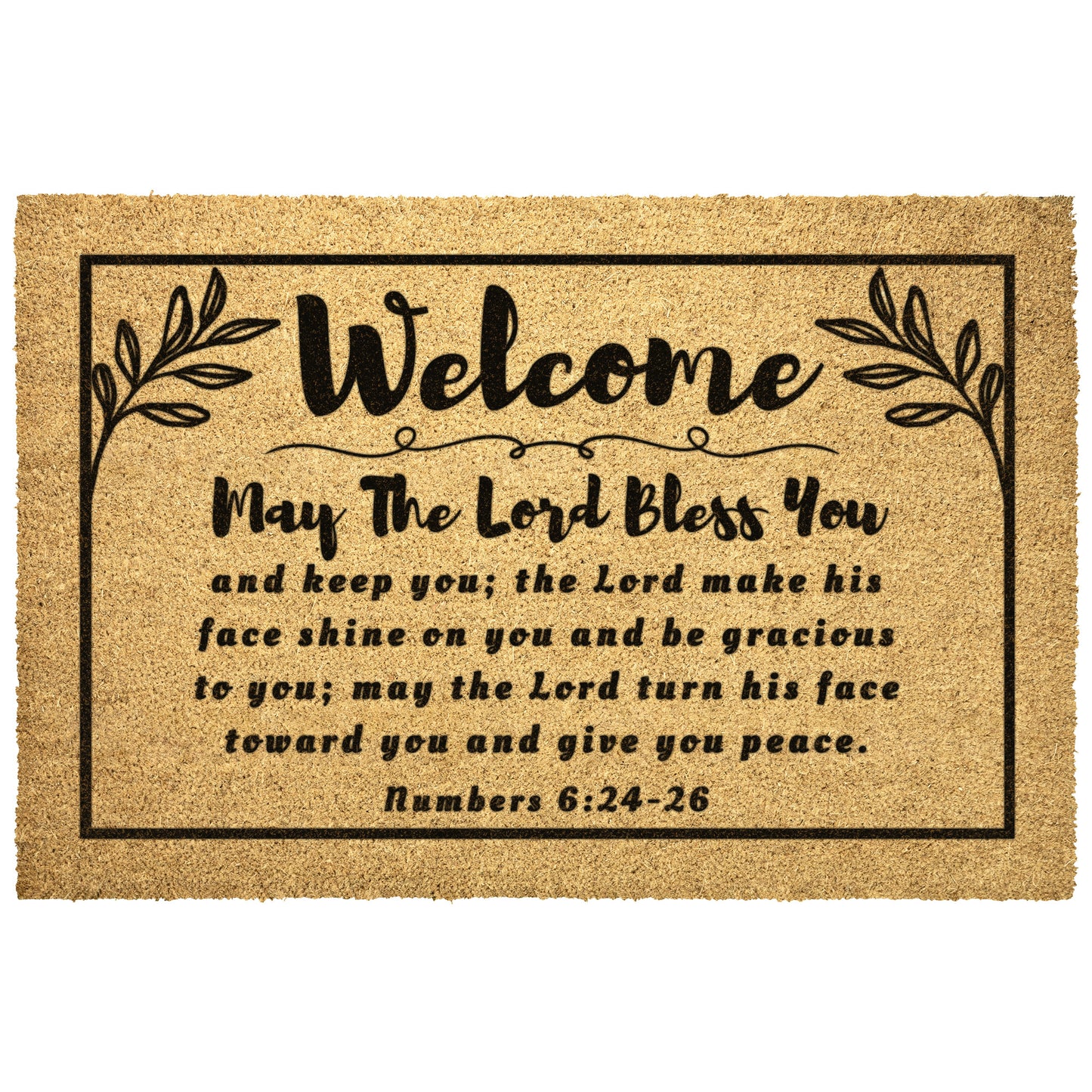May The Lord Bless You Welcome Mat | Christian Doormat
