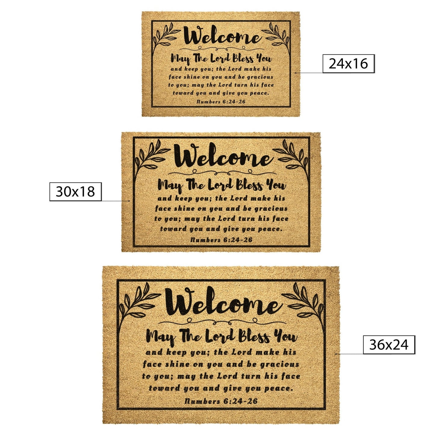 May The Lord Bless You Welcome Mat | Christian Doormat