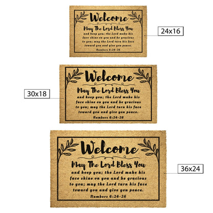May The Lord Bless You Welcome Mat | Christian Doormat