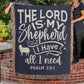 The Lord Is My Shepherd - Psalm 23 Blanket | Cotton Woven Blanket