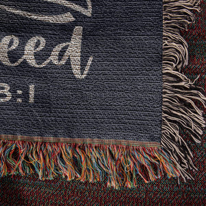The Lord Is My Shepherd - Psalm 23 Blanket | Cotton Woven Blanket