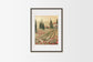 Vineyard in Tuscany Painting Print with Psalm Scripture | Red Poppy Flowers - Unframed Art Print