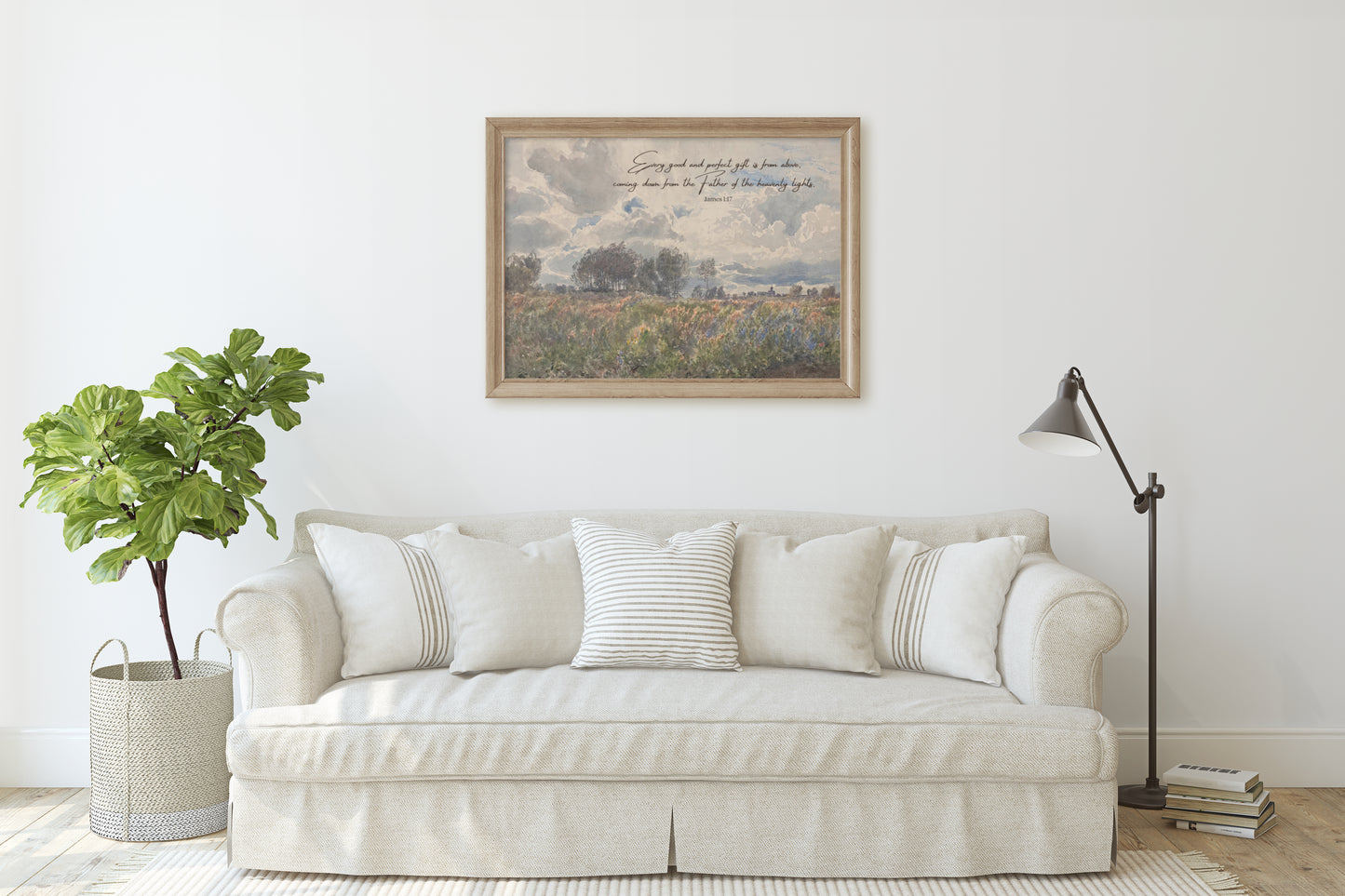 James 1:17 Bible Verse Wall Art-  Every Good and Perfect Gift Is From Above