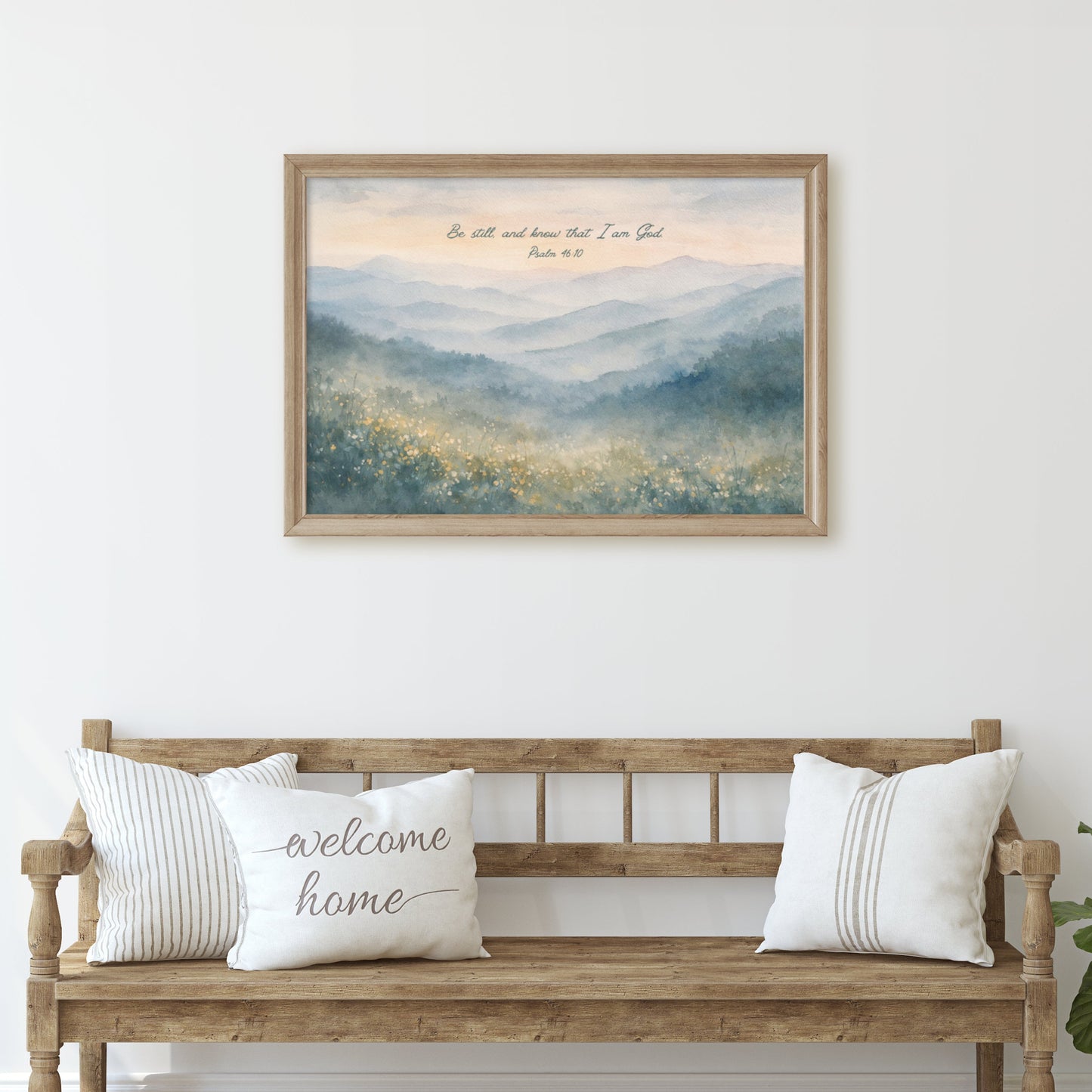 Smoky Mountains Painting Print | Appalachian Mountains Watercolor - Unframed Print