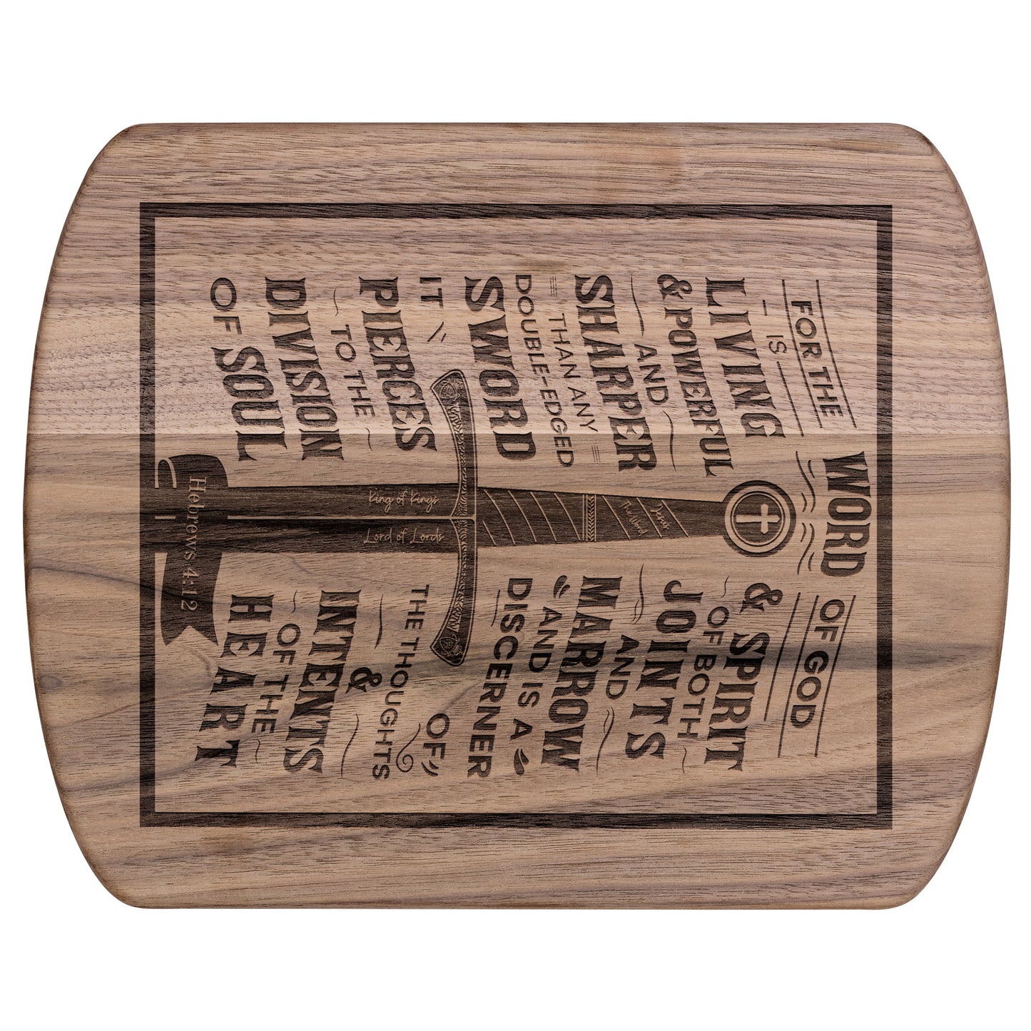 Oval Chopping board - Hebrews 4:12