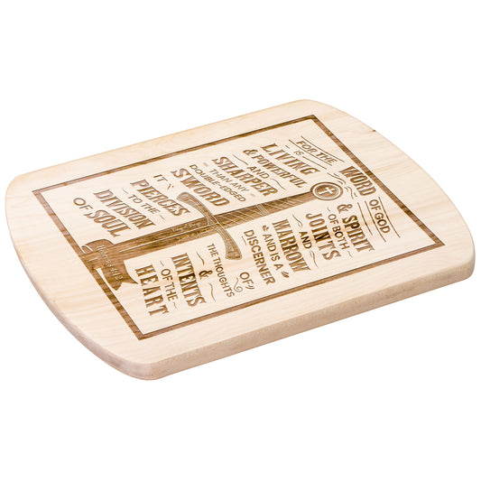 Oval Chopping board - Hebrews 4:12
