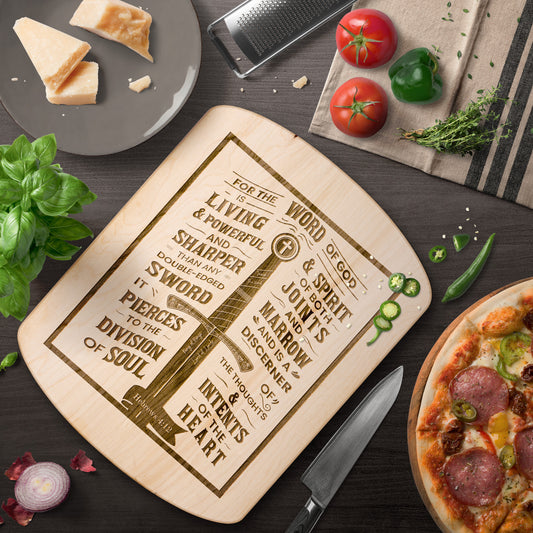 Oval Chopping board - Hebrews 4:12