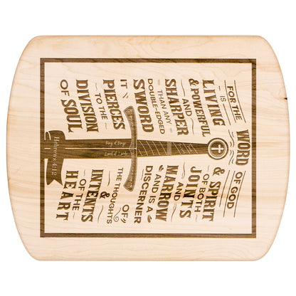 Oval Chopping board - Hebrews 4:12