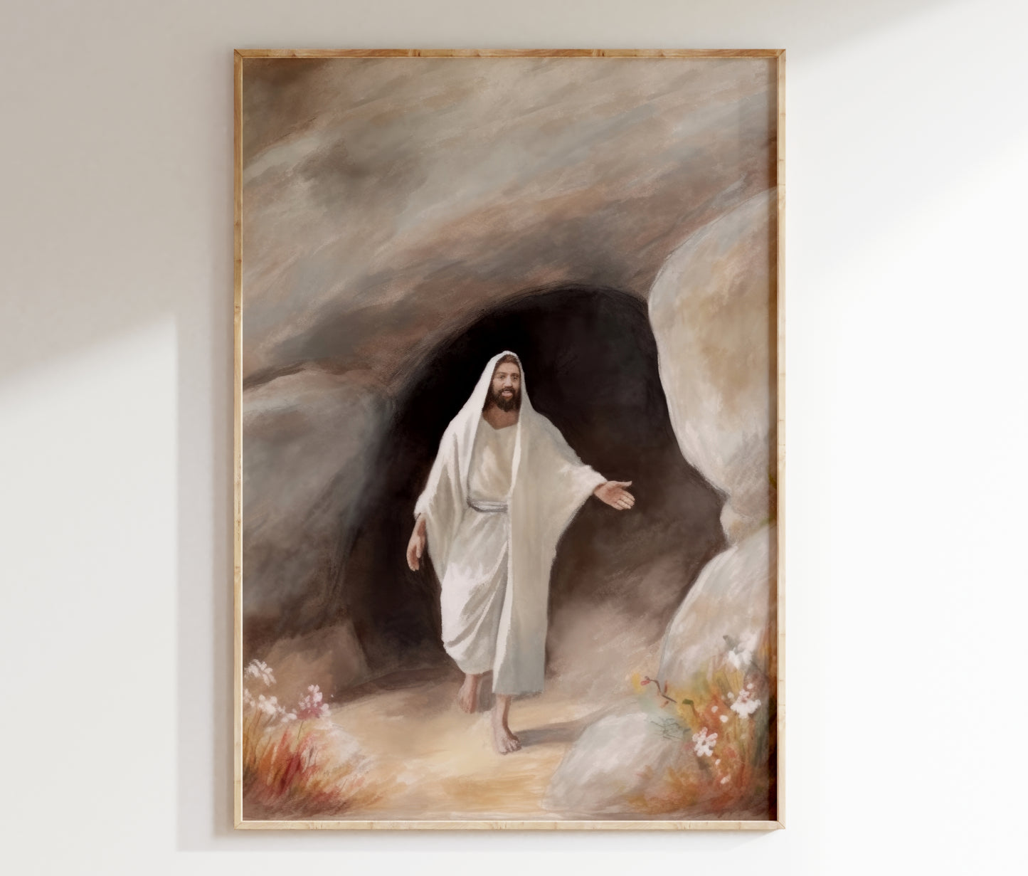 Jesus Is Risen - Easter Wall Art | Christian Home Decor - Unframed Print