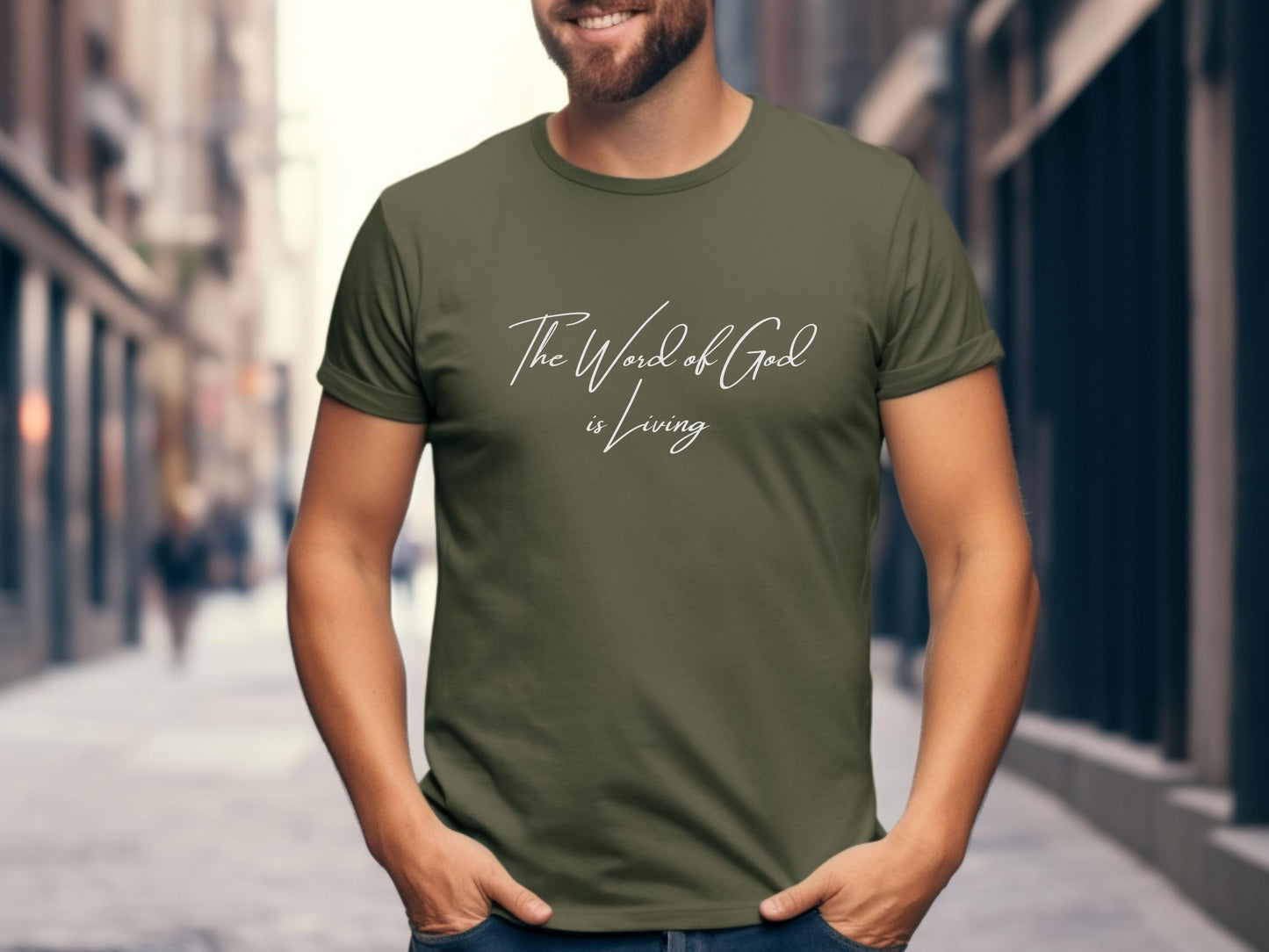 The Word of God is Living Shirt - Hebrews 4:12 | Christian T-Shirt, Bible Verse Tee