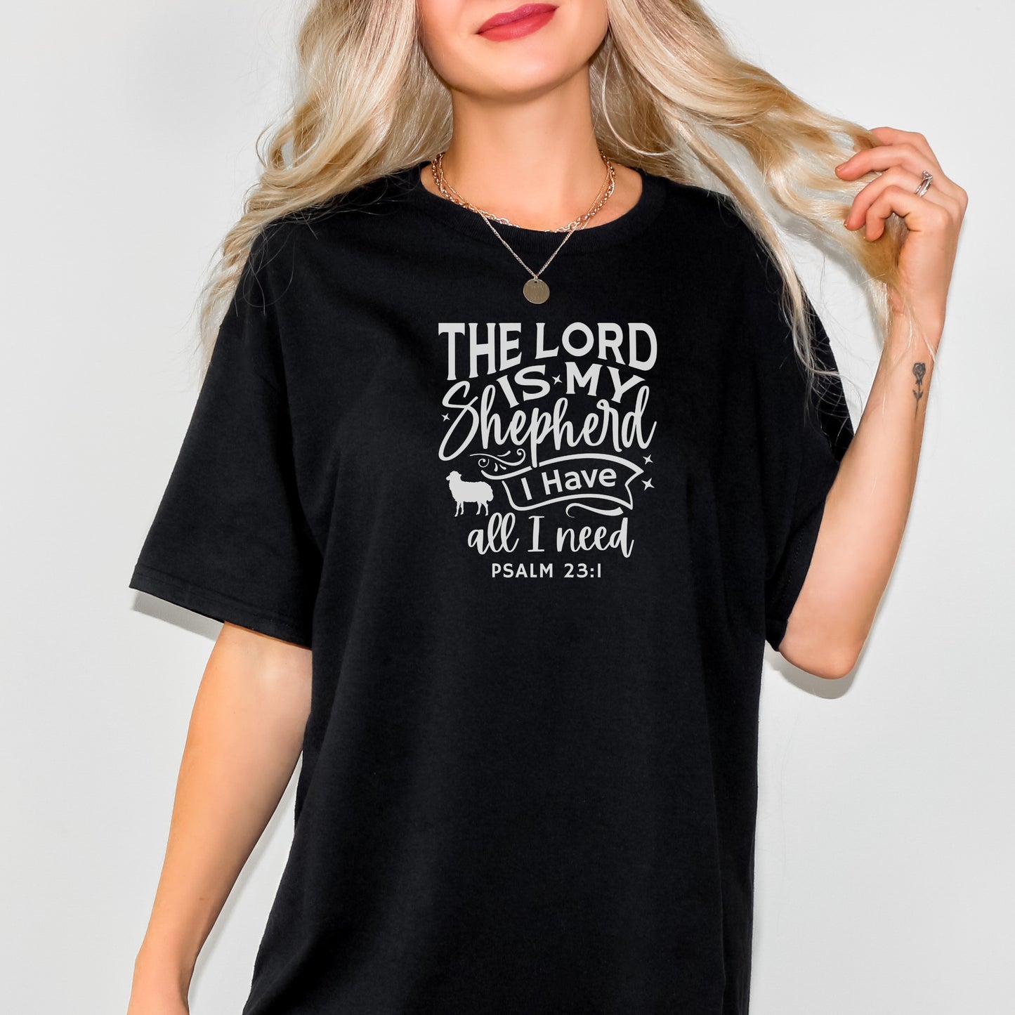 The Lord Is My Shepherd - Psalm 23 Bible Verse Shirt