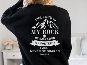 The Lord Is My Rock - I Will Never Be Shaken Sweater - Psalm 62