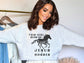 Horse Sweatshirt - This Girl Runs On Jesus and Horses Crewneck Sweatshirt